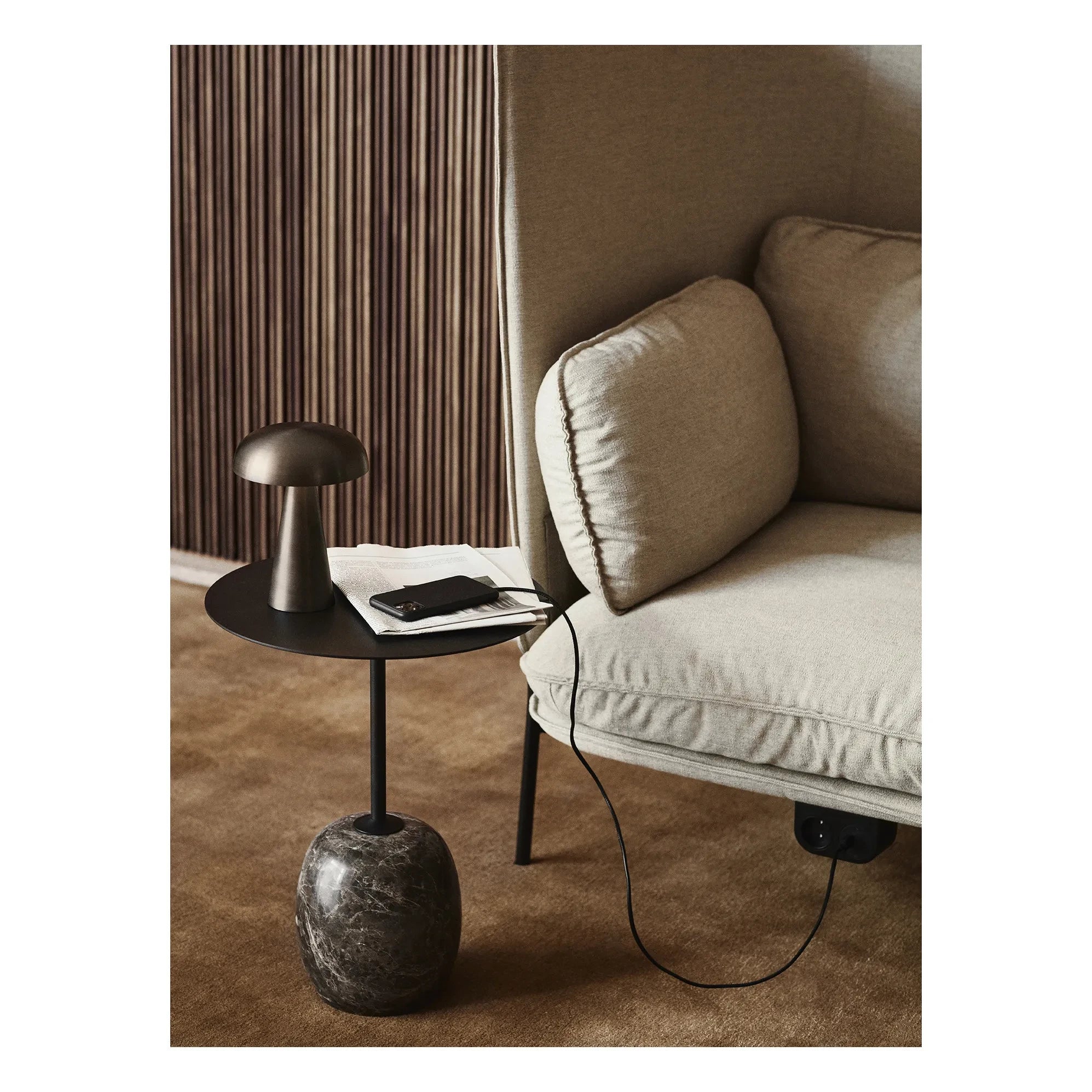 & Tradition - Como Portable Table Lamp | Bronze