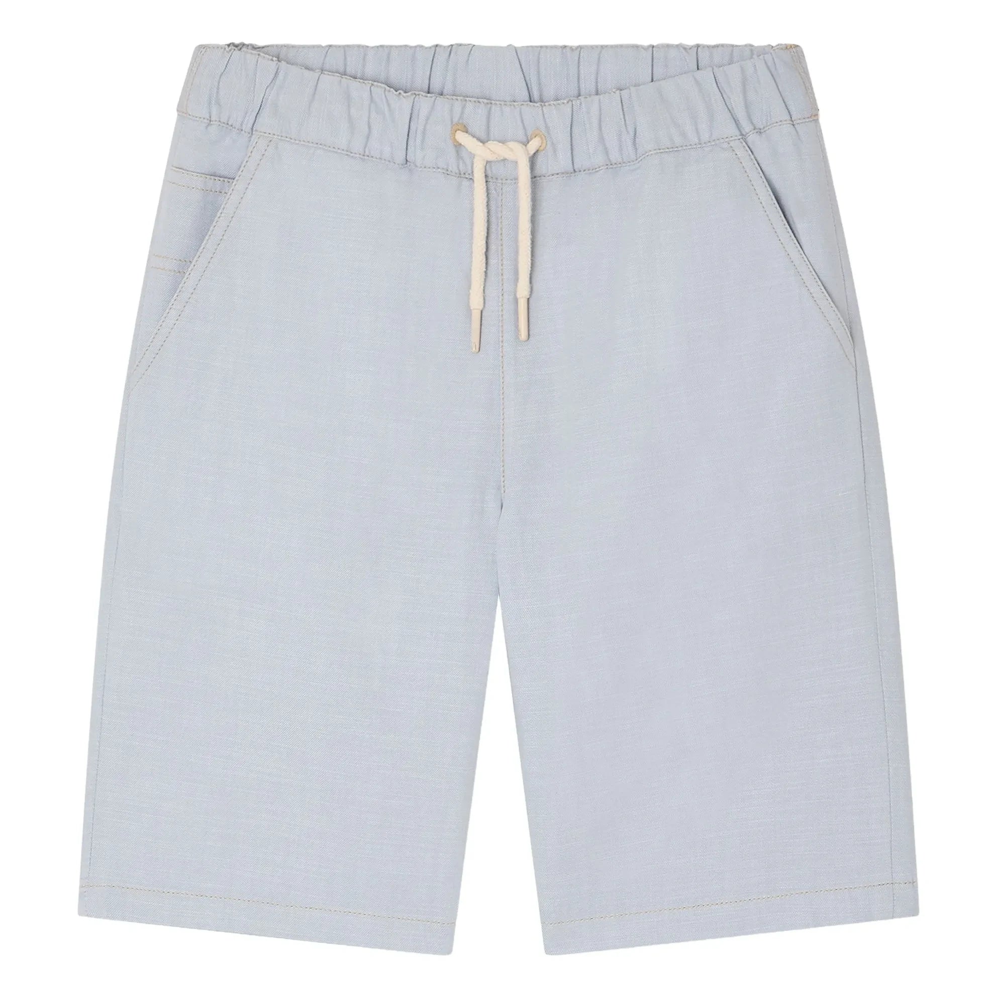 Bonpoint - Elgar Shorts Chambray Organic Cotton | Light Blue