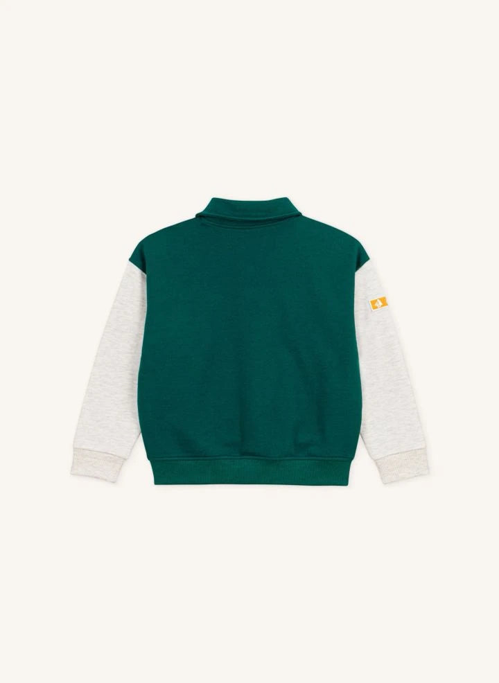 Petit Bateau - Teddy Renk Bloklu Ceket | Yeşil
