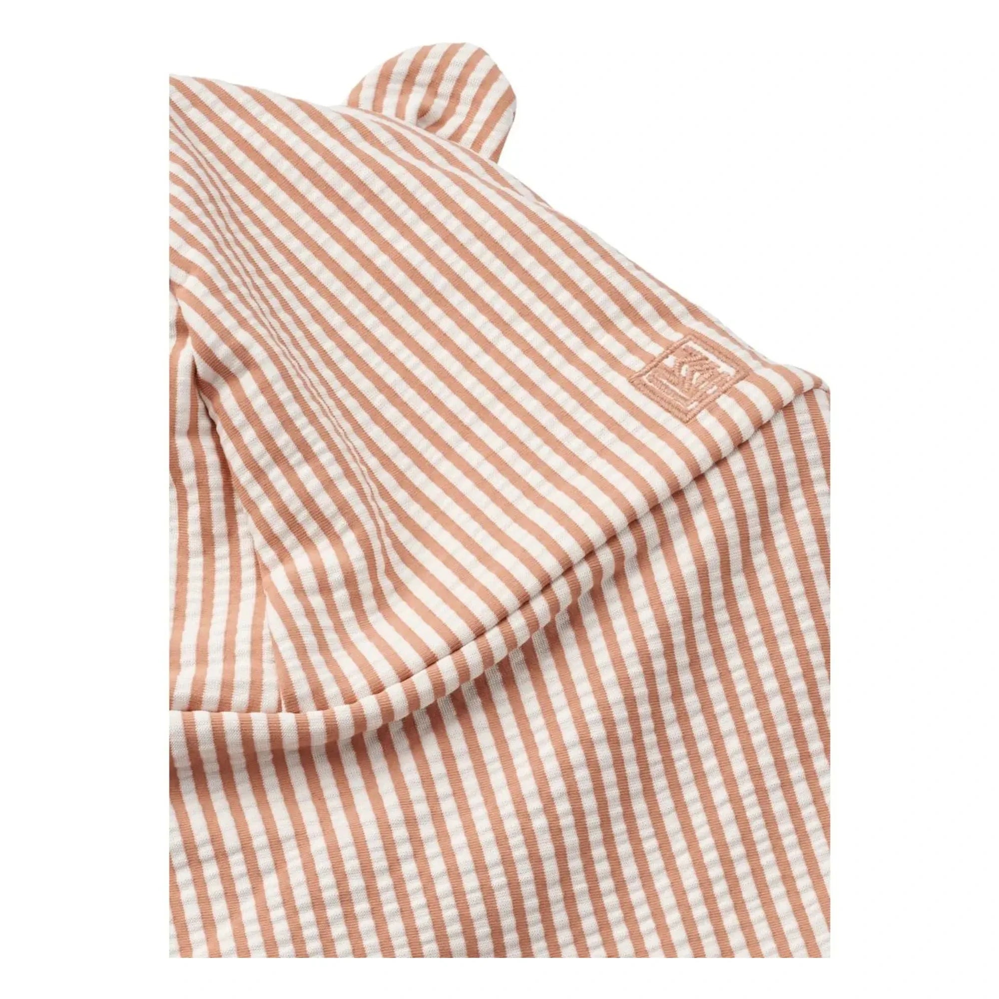 Liewood - Senia Seersucker Recycled Fiber Hat | Terracotta