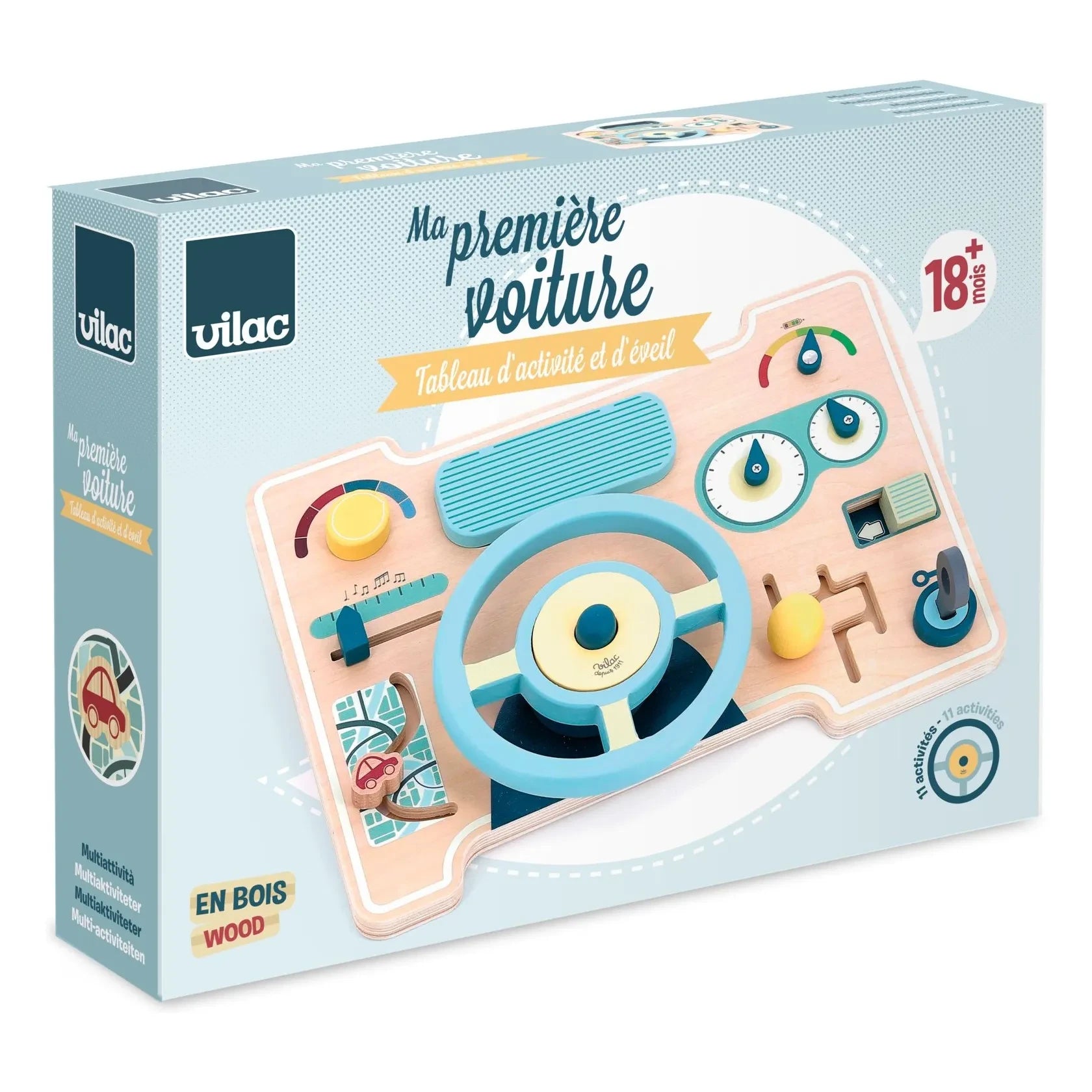 Vilac - My first car Activity and learning card