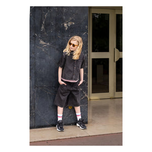 Finger in the nose - Denim Bermuda Şort Tate | Gri