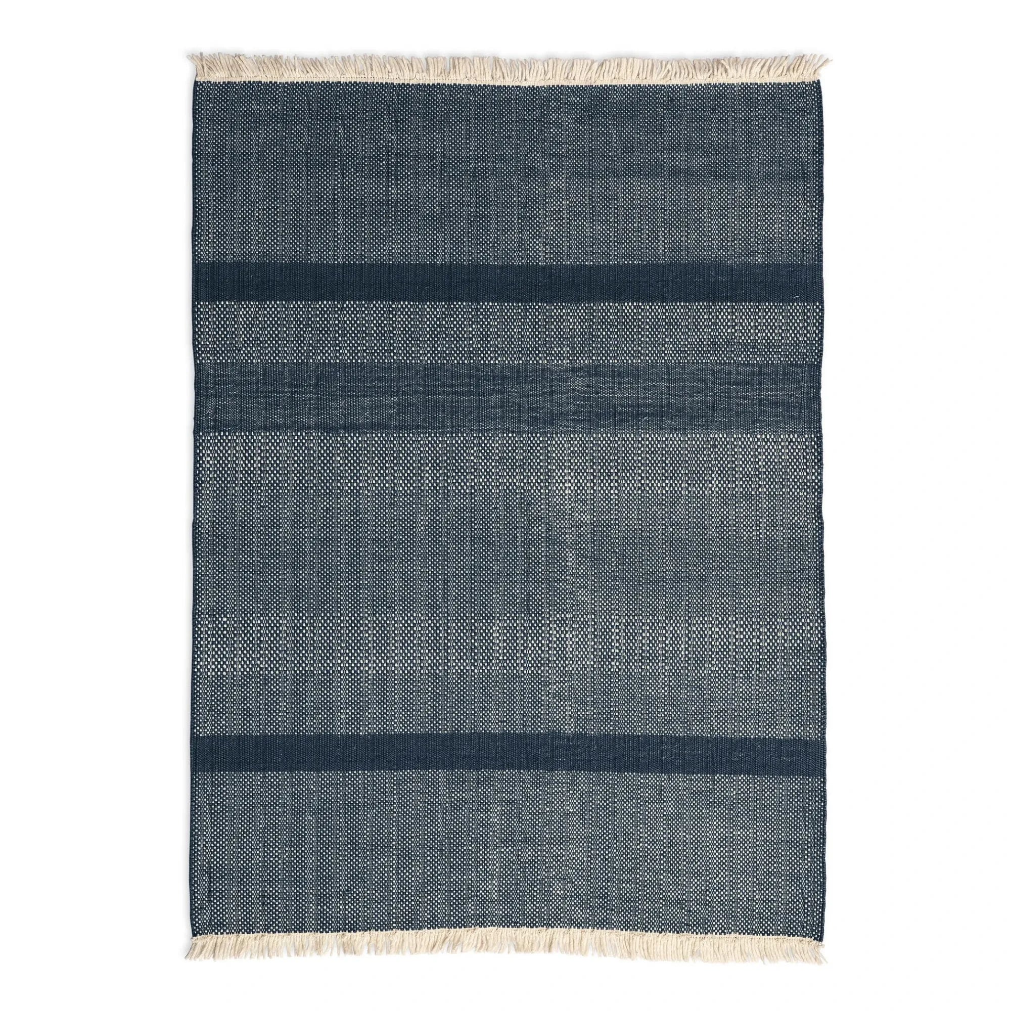 Nanimarquina - Tres Textured Rug, Elisa Padrón | Blue