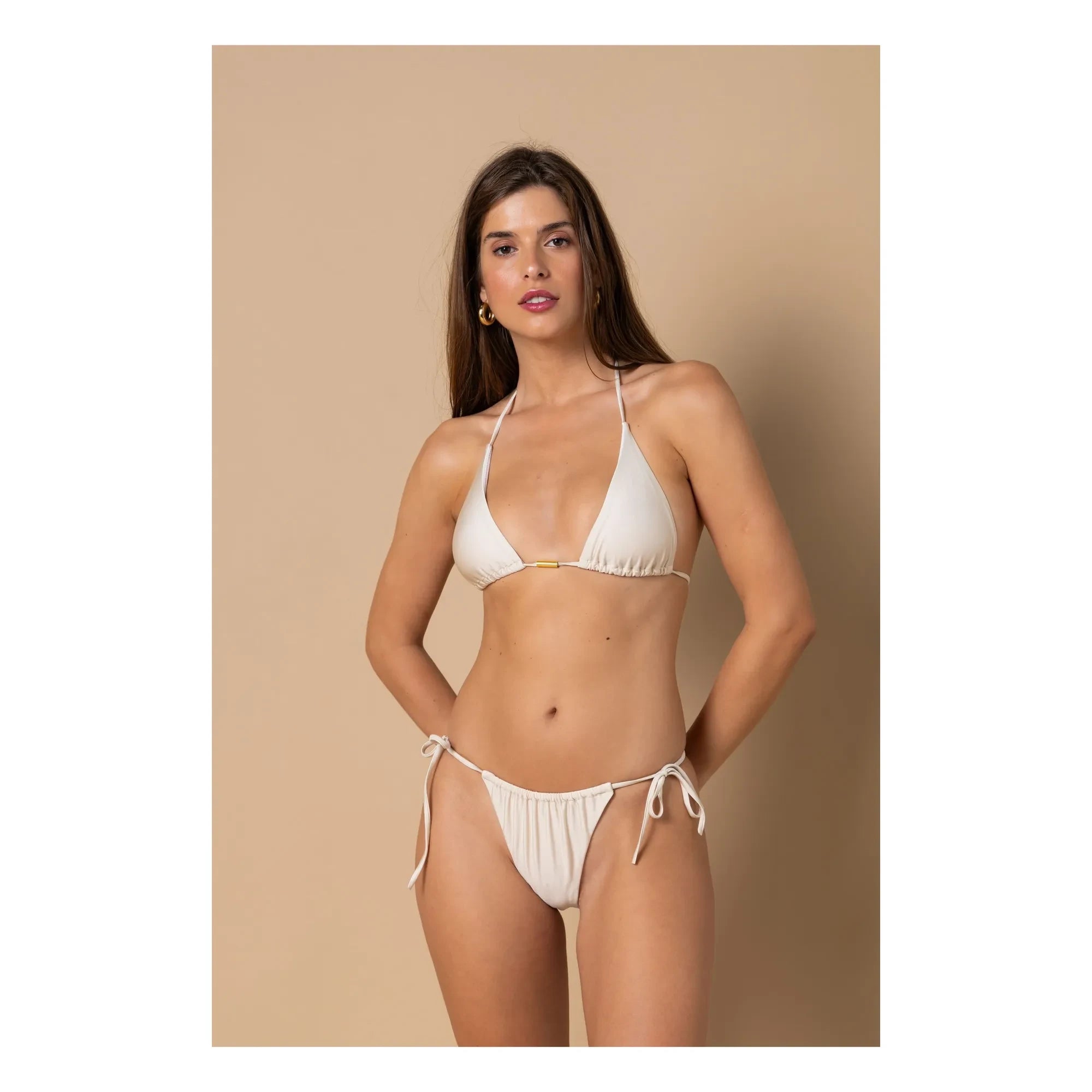 Alma Deia - Triangle Bikini Top Jenny | Off-White