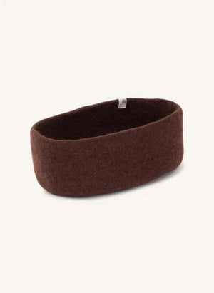 Muskhane - Felt Storage Basket | Mahogany