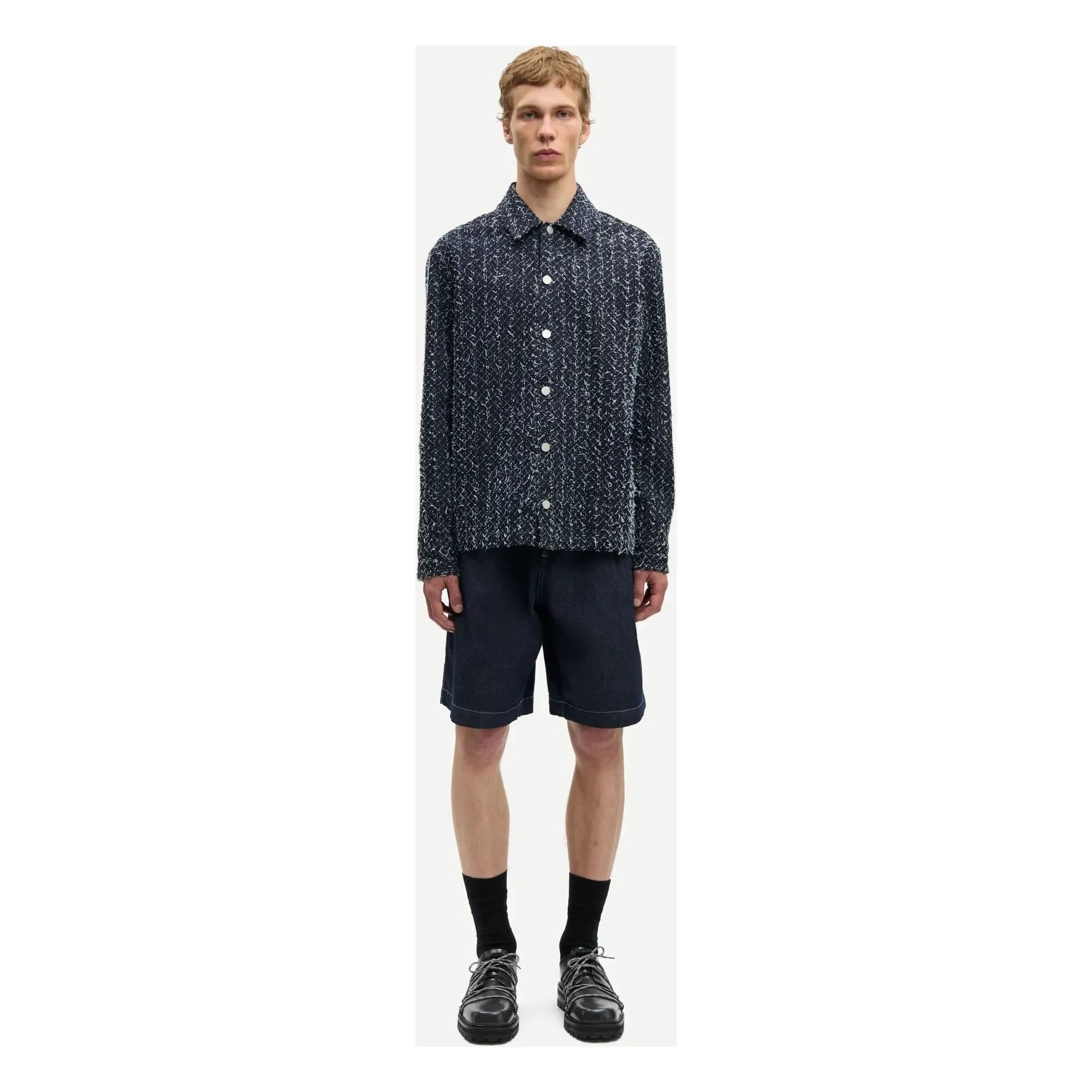 Samsoe Samsoe - Sacastor Cotton Overshirt | Dark Grey