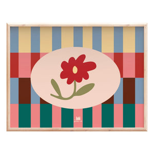 Ma petite vie - Graphic Floral Poster