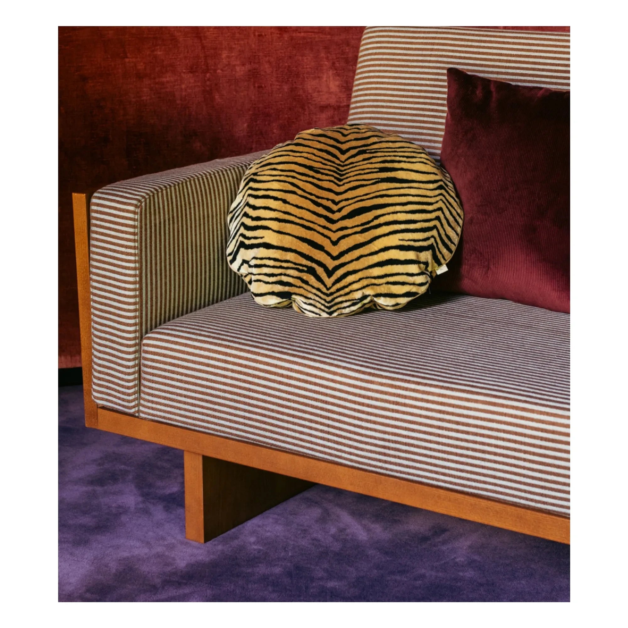 The Socialite Family - Bomboloni Velvet Pillow | Tiger