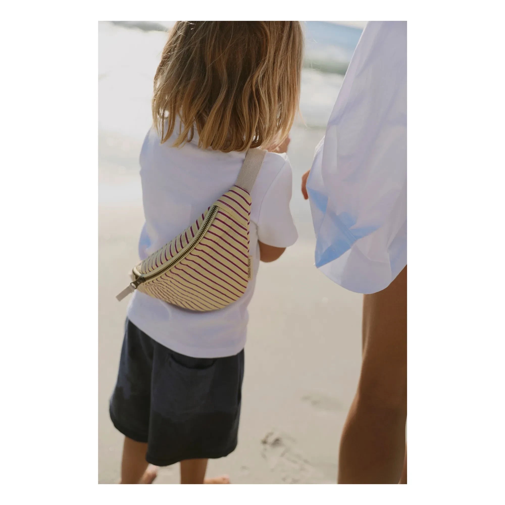 Studio Noos - Striped Children's Belt Bag | Pale Yellow