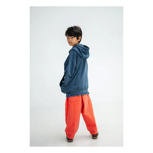 Repose AMS - Organic Cotton Logo Zip-up Sweatshirt | Dark Blue