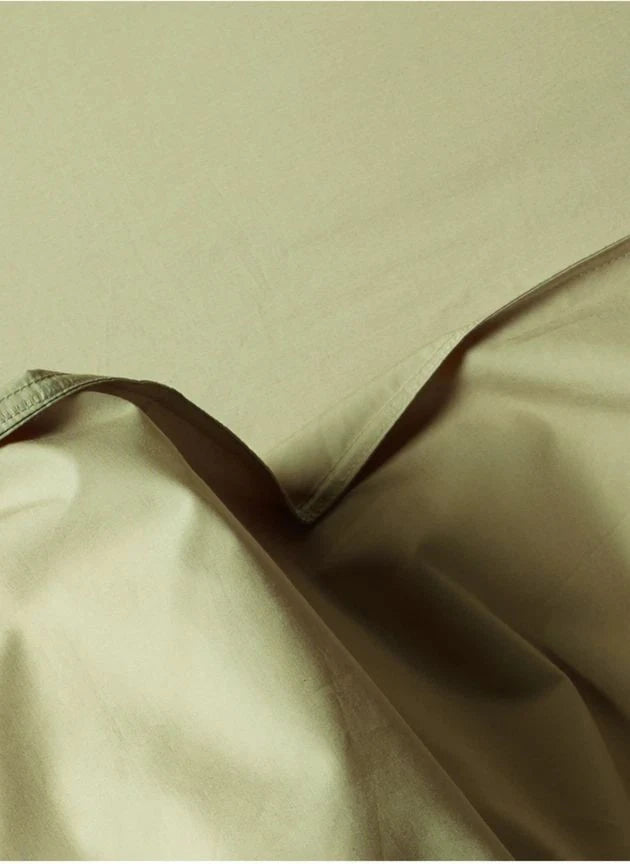 Suite 702 - Organic Percale Duvet Cover | Pistachio Green