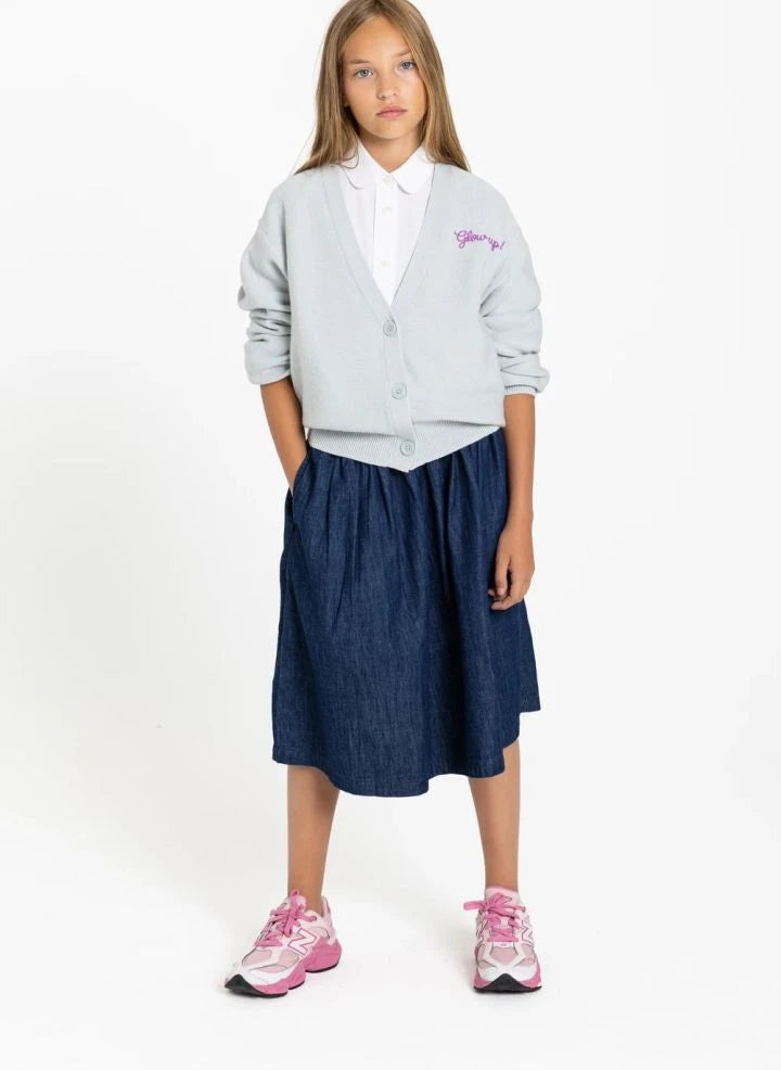 Smallable Kid - Tina Denim Skirt | Raw Denim