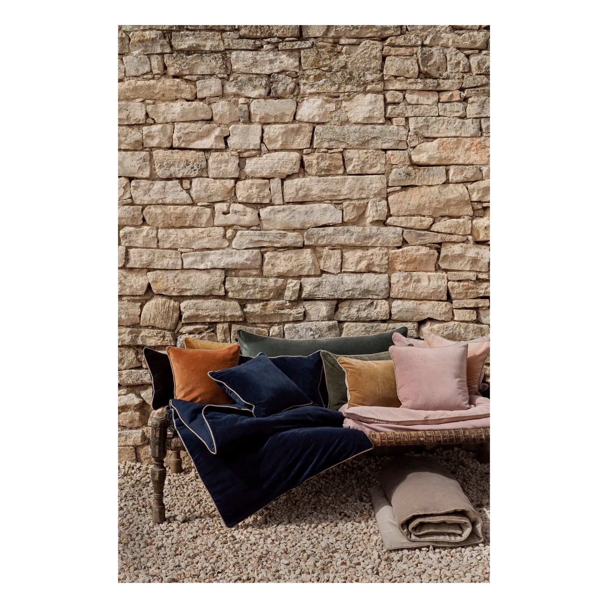 Haomy - New Delhi velvet pillowcase | Ink