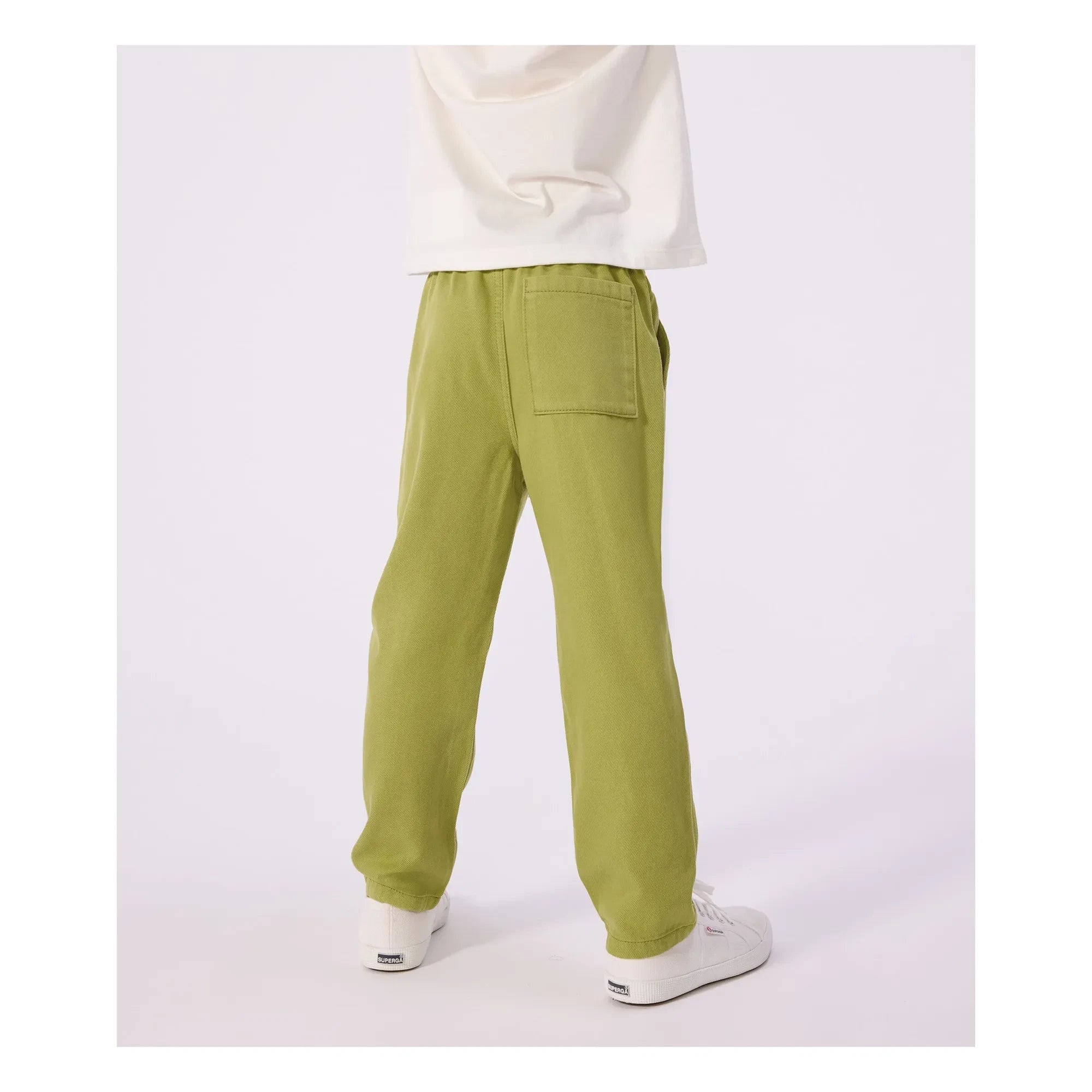 Petit Bateau - Düz Kesim Twill Pantolon | Haki