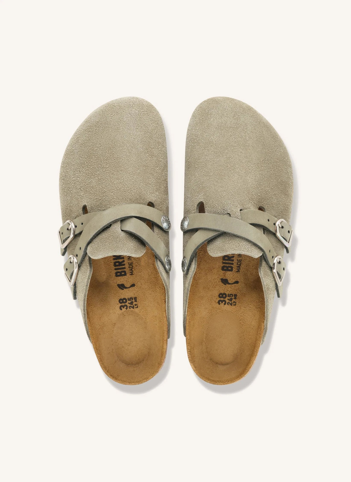 BIRKENSTOCK - Blair Suede Sandals | Grey brown