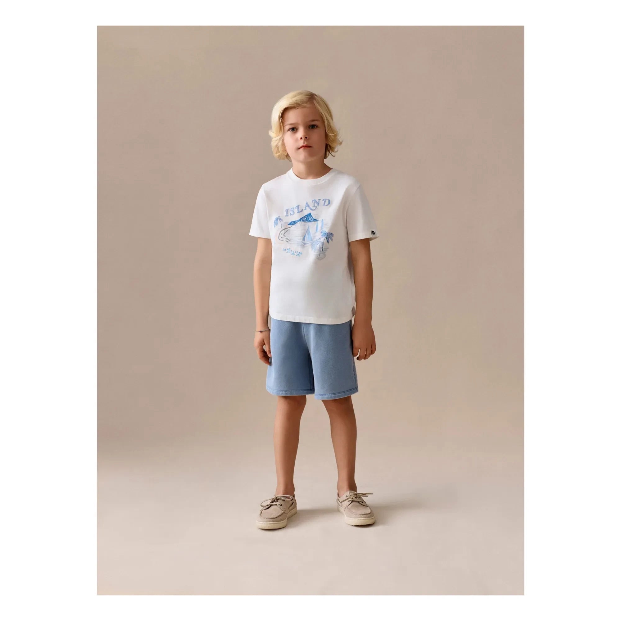 Bonpoint - Tom T-Shirt Organik pamuk | Krem