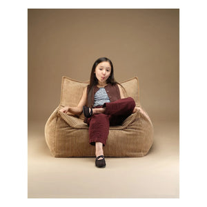 Wigiwama - Teen Ribbed Velvet Club Chair | Brown