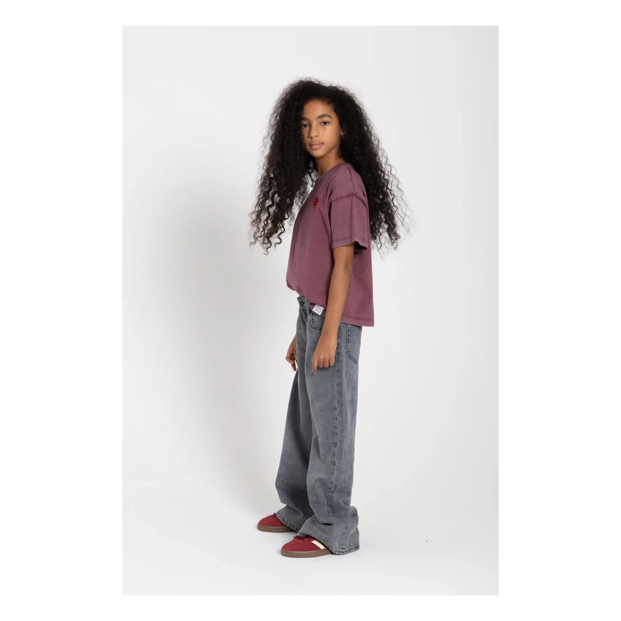 Finger in the Nose - Queen T-Shirt Made of Organic Cotton | Eggplant