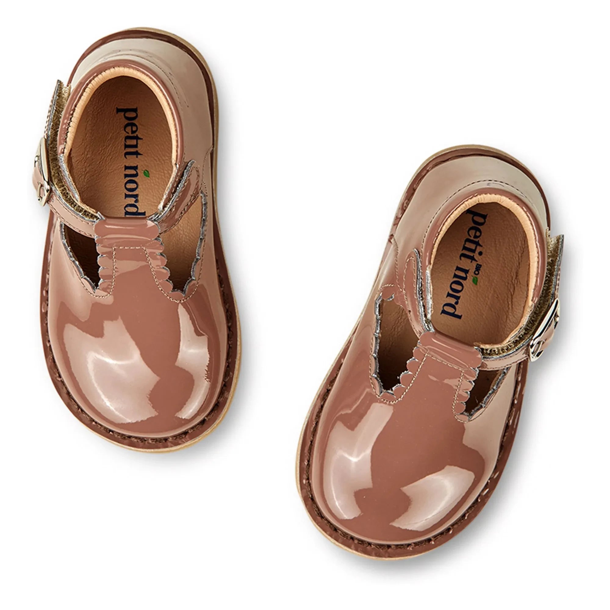 Petit Nord - Babies T-Bar Vernis Scallop | Pembe