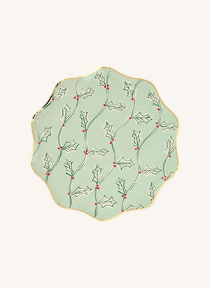 Meri Meri - Block Printed Christmas Plates - Set of 8