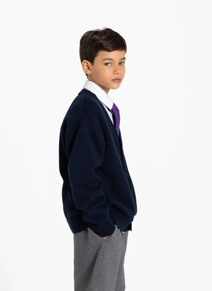 Smallable Kid - Harcourt Organic Cotton Cardigan | Navy