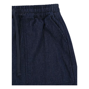 Kappy - Tired Denim Striped Trousers | Indigo