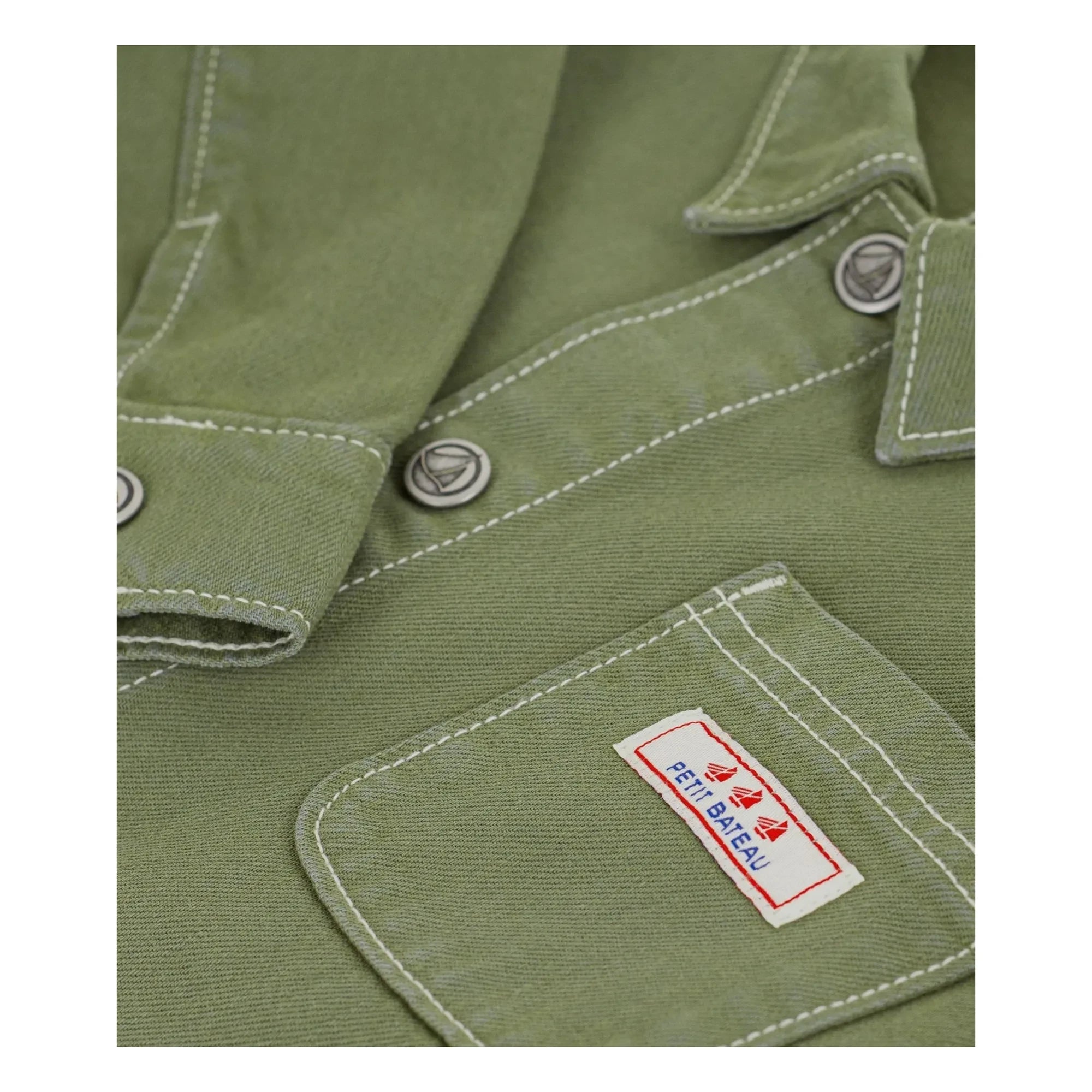 Petit Bateau - Organic Cotton Denim Jacket | Khaki