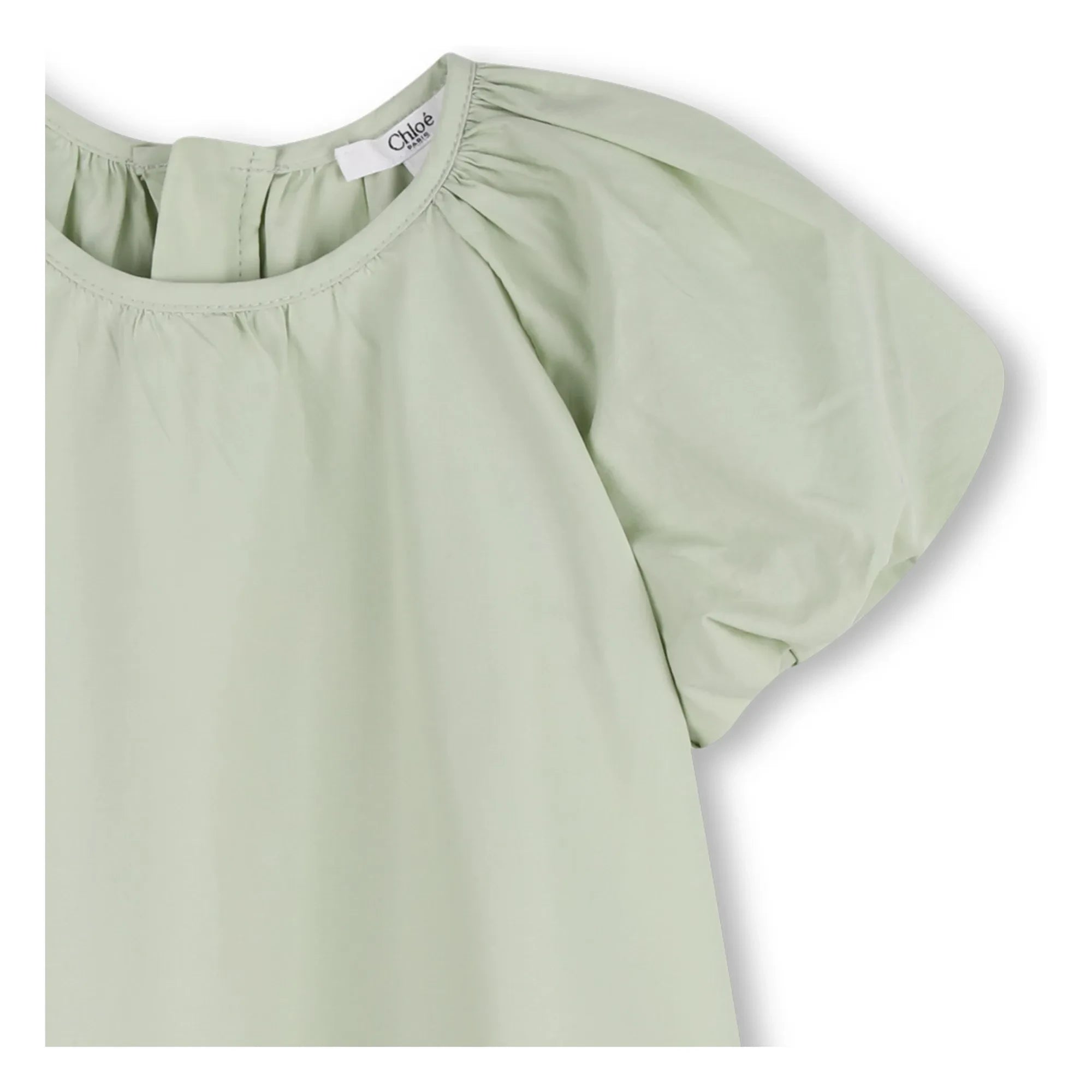 Chloé - Organic Cotton Poplin Dress | Mint Green