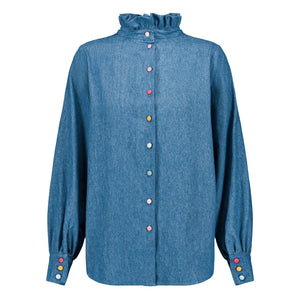 Elise Chalmin - Josette Cotton Shirt | Blue