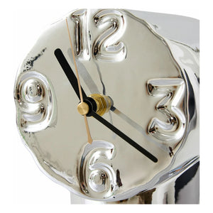 HKliving - Retro Ceramic Clock | Chrome