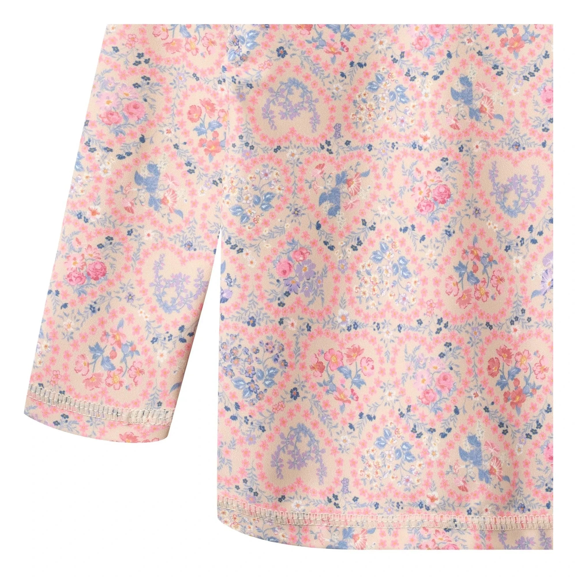 Wheat - Dilan Fleuri Recycled Fiber UV Protection T-Shirt | Light Pink