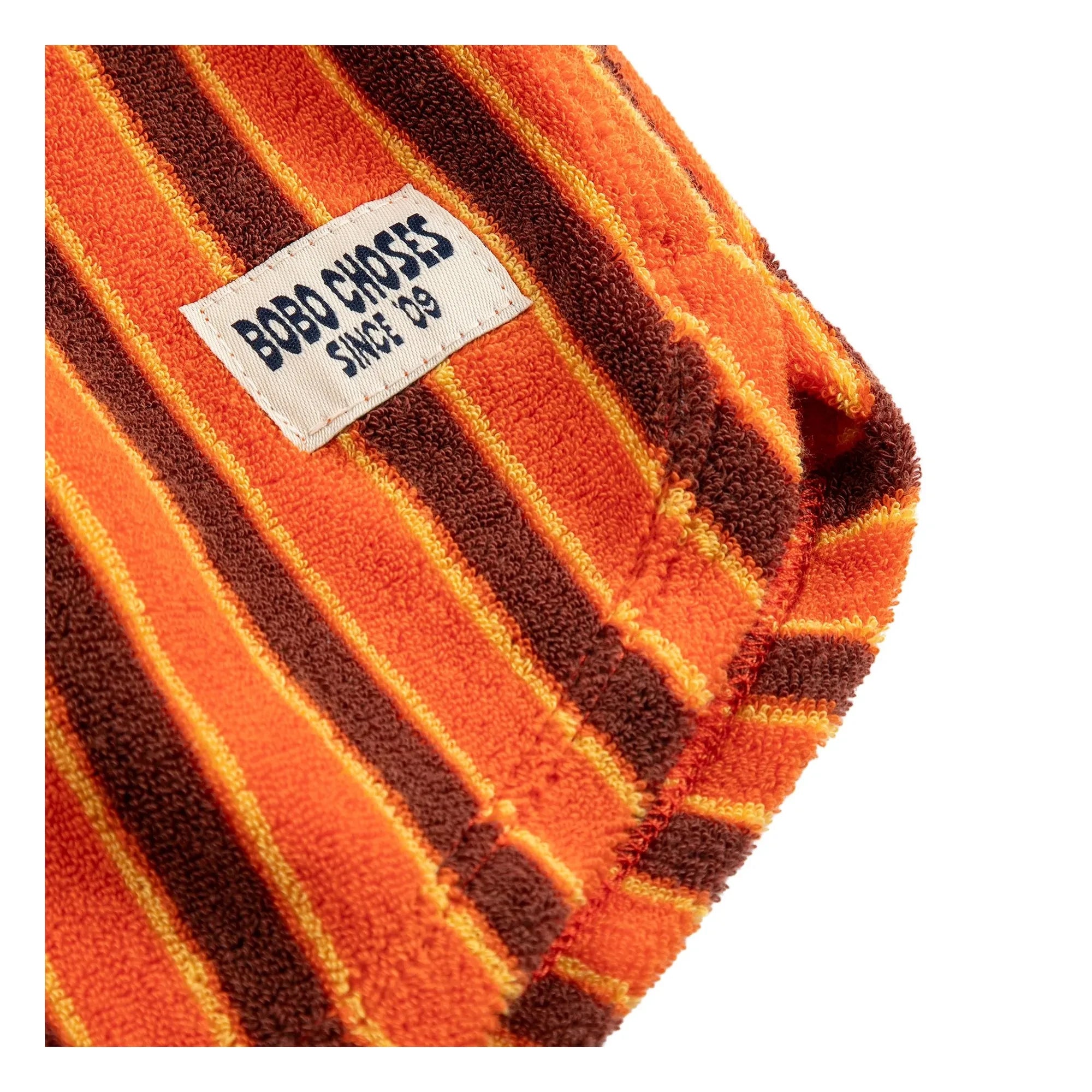 Bobo Choses - Striped Towel Shorts | Orange
