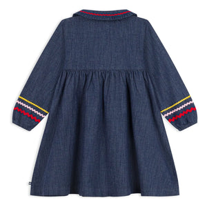 Petit Bateau - Kot elbise | Mavi