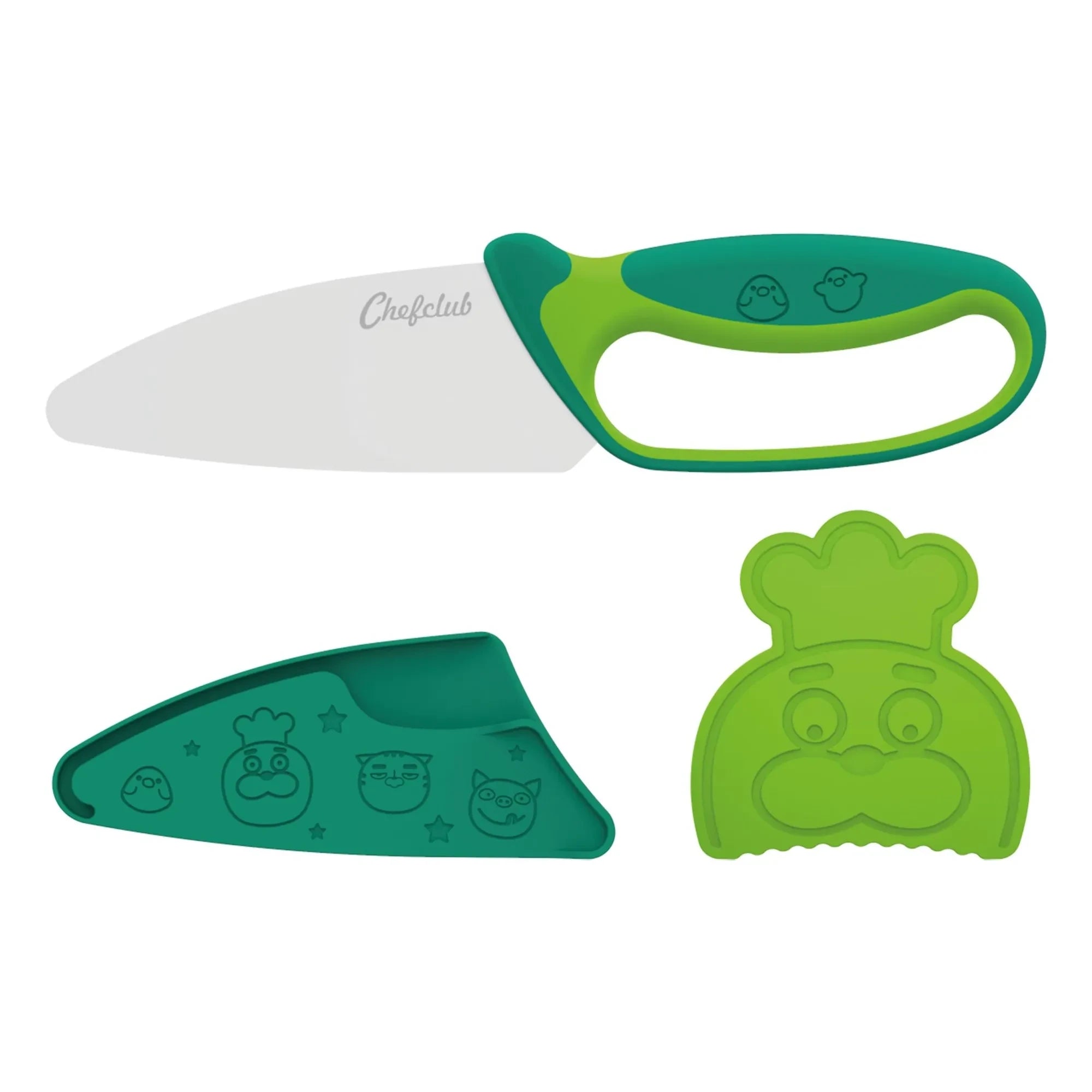 Chefclub - Finger-Protected Knife | Green