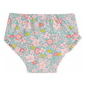 Petit Bateau - Floral Patterned Bikini Bottom | Turquoise