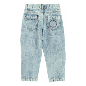 Piupiuchick - Light Wash Mom Jeans | Light Blue