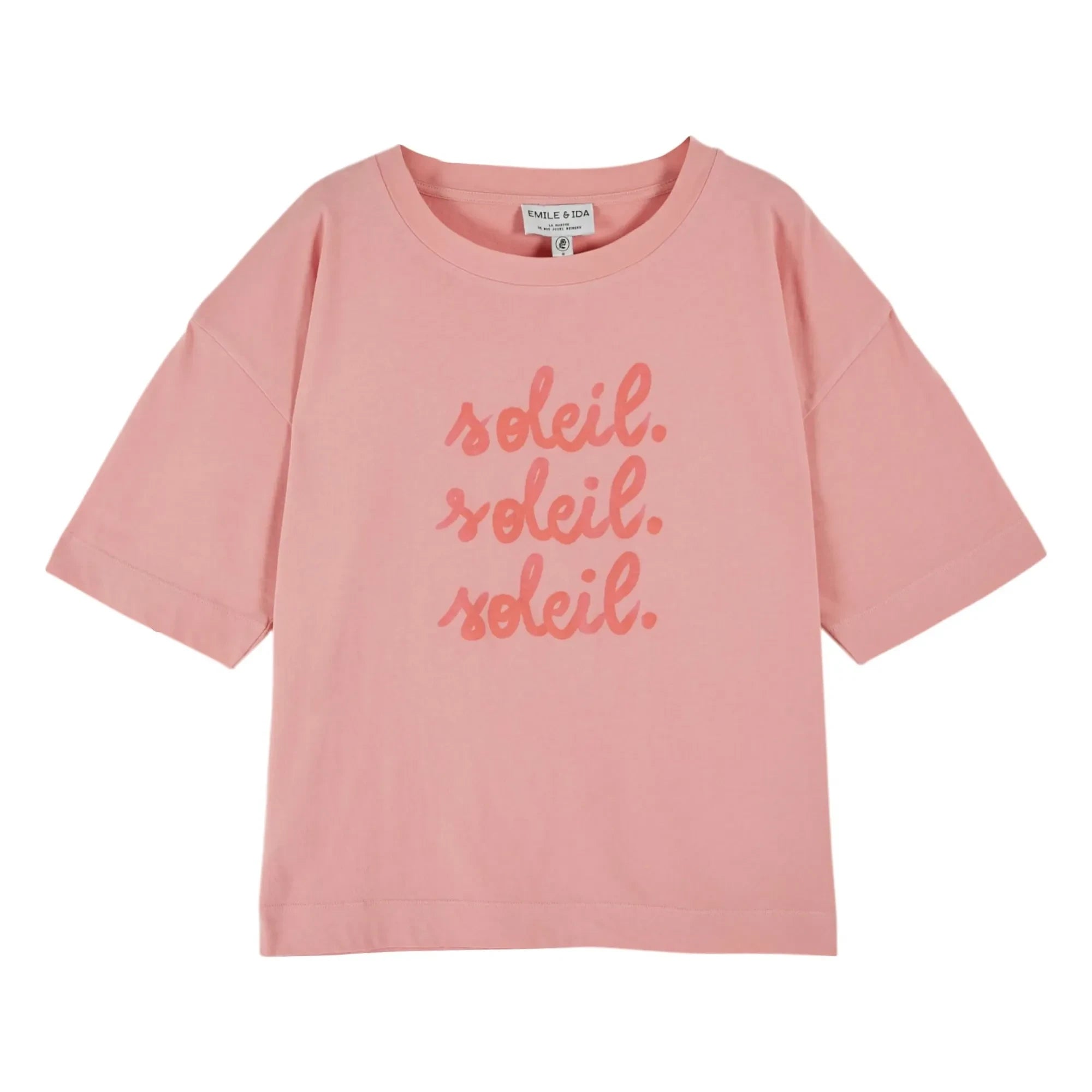 Emile et Ida - Soleil Organic Cotton T-shirt | Pink