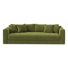 Panac Edition - Bellechasse Velvet 3-Seater Sofa - 240 cm | Moss Green