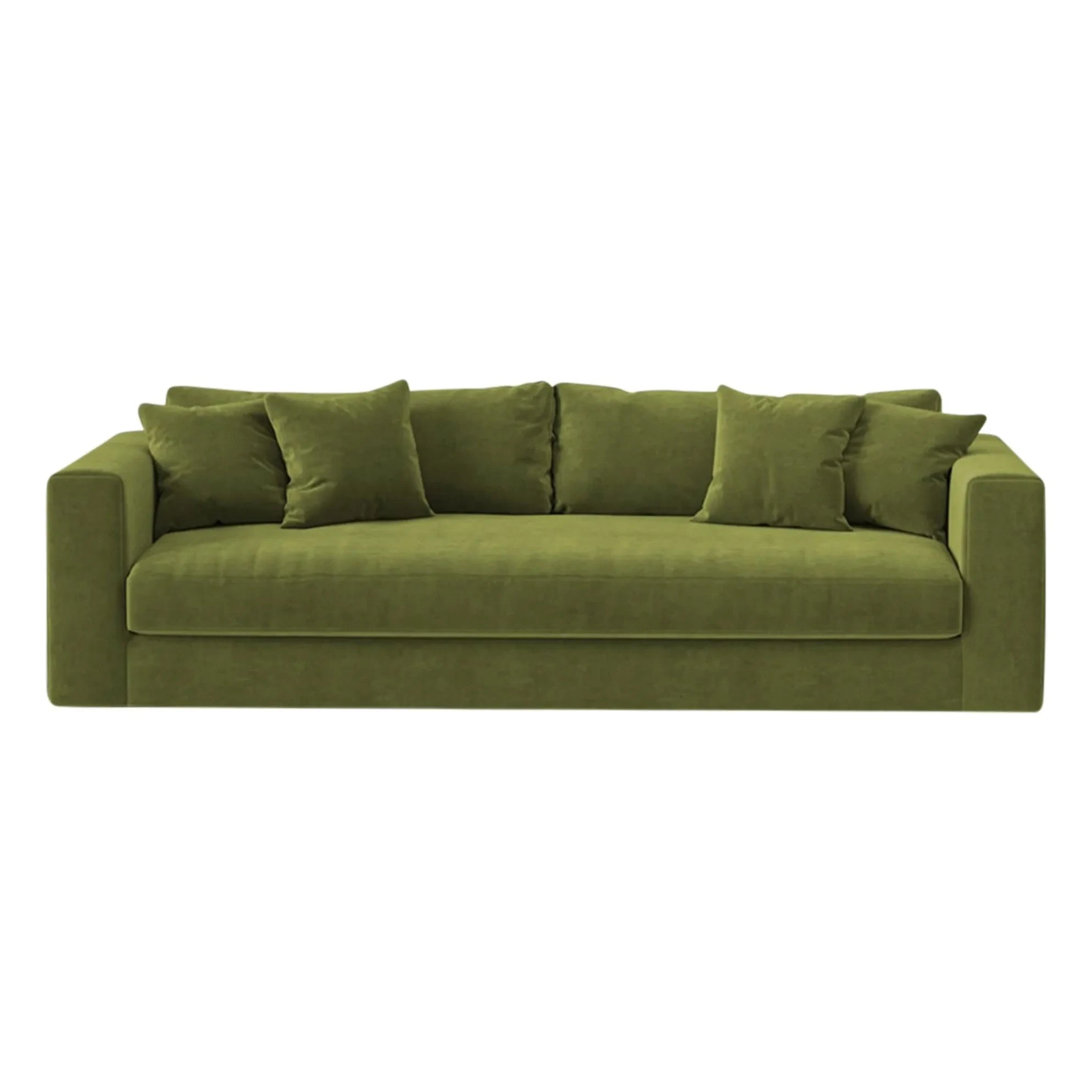 Panac Edition - Bellechasse Velvet 3-Seater Sofa - 240 cm | Moss Green