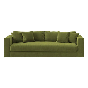 Panac Edition - Bellechasse Velvet 3-Seater Sofa - 240 cm | Moss Green