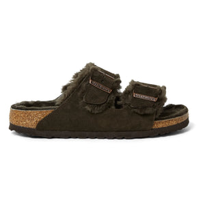 BIRKENSTOCK - Arizona Shearling Sandals - Adult Collection | Chocolate