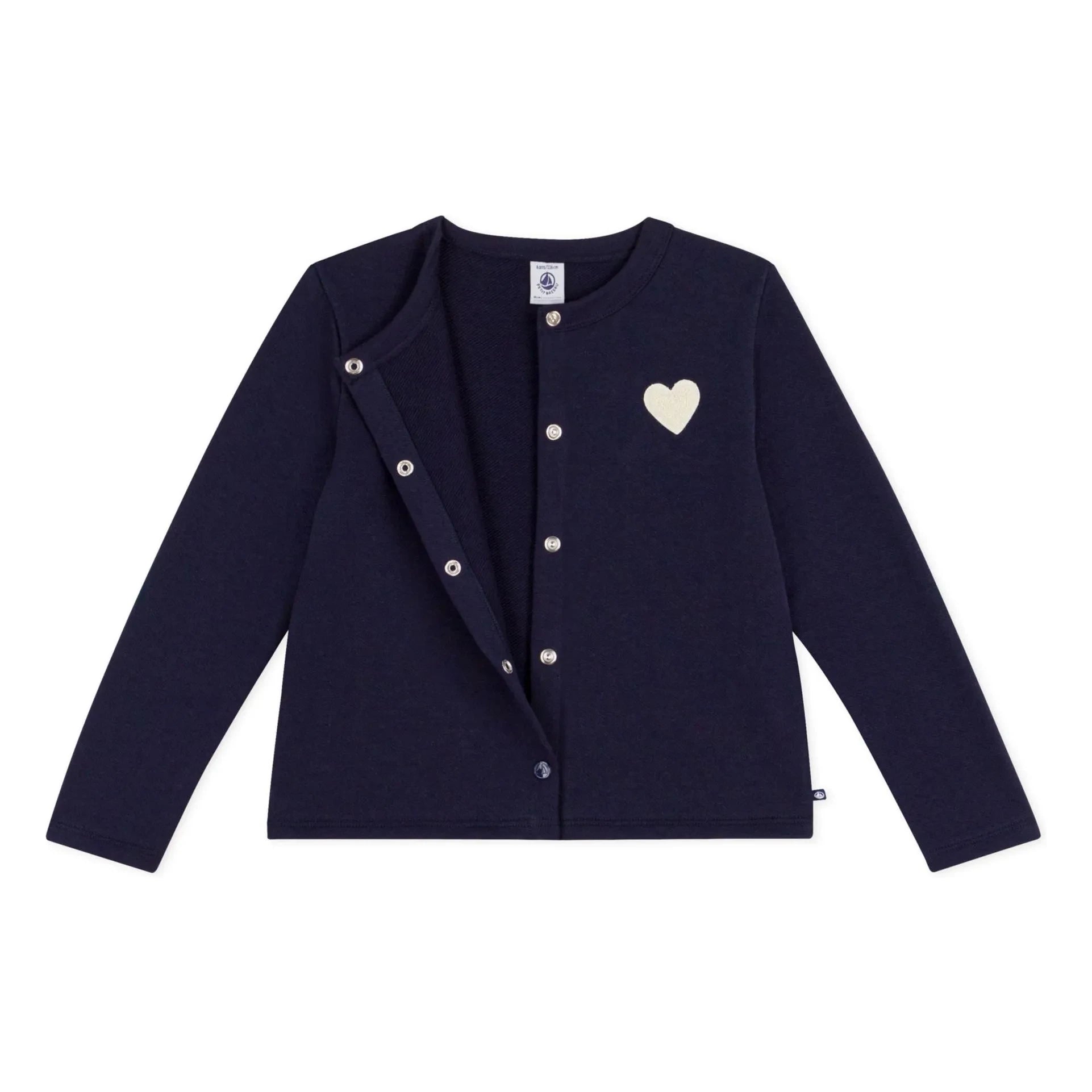 Petit Bateau - Cardigan Uni Molleton | Navy Blue
