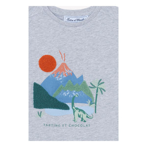 Tartine et Chocolat - Chiné Volcan T-shirt | Grey