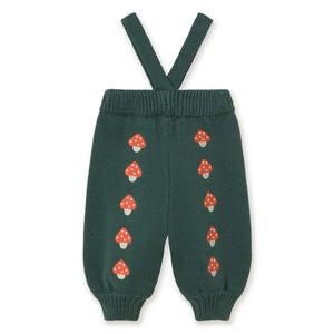 Tinycottons - Mushroom Pattern Knitted Trousers | Green