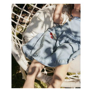 Fliink - Don Denim Romper Dress | Light Blue