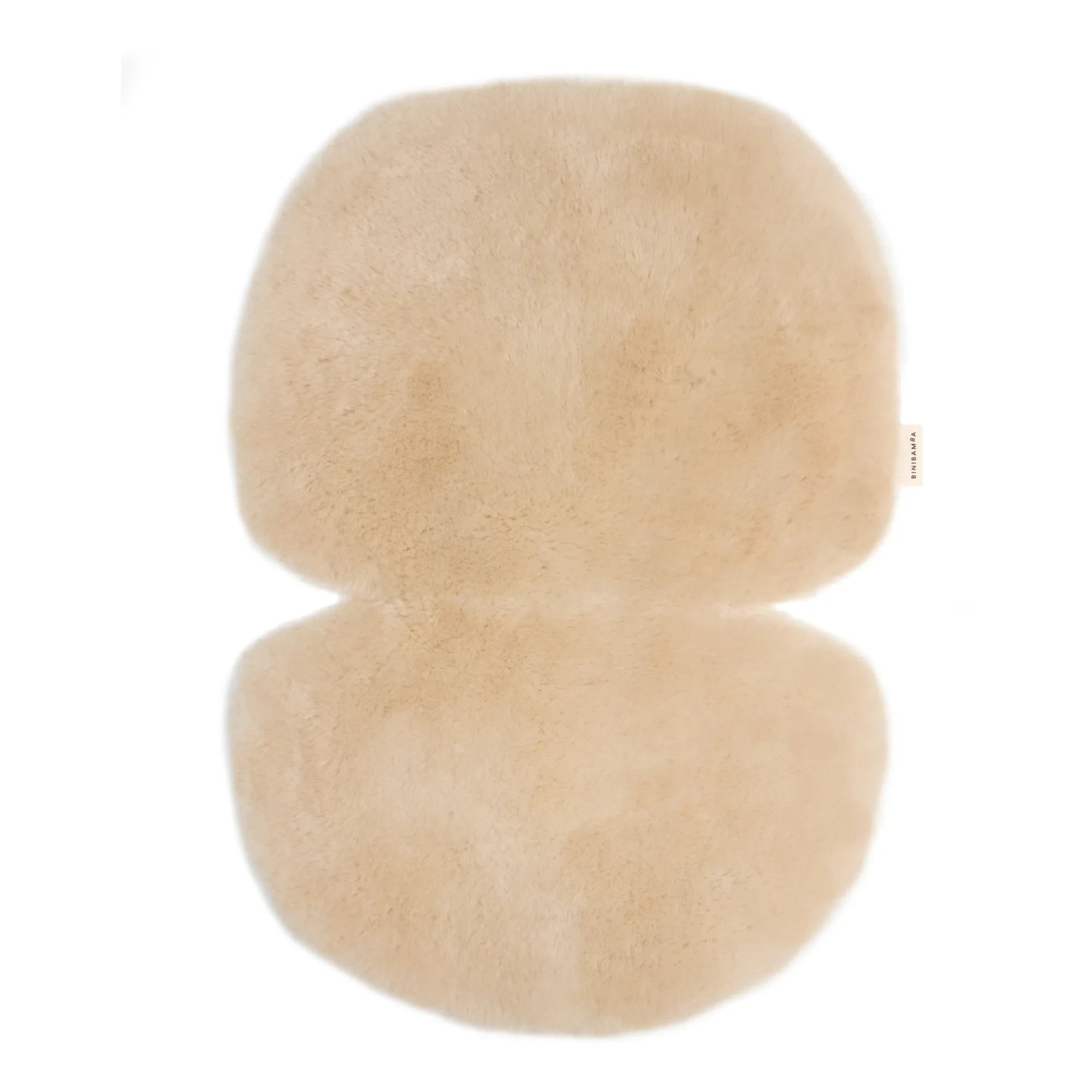 BINIBAMBA - Sheep Leather Cushion for Stroller or Musa Basket | Peanut