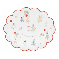 Meri Meri - Animal Friends Birthday Plates - Set of 8