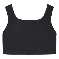 We Are Kids - Aria Organic Cotton Sponge Crop Top | Black