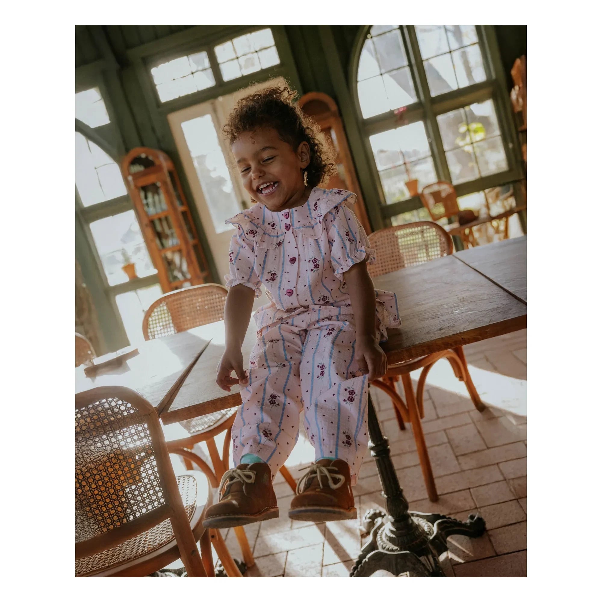 Fliink - Flower Dove Pants | Pink