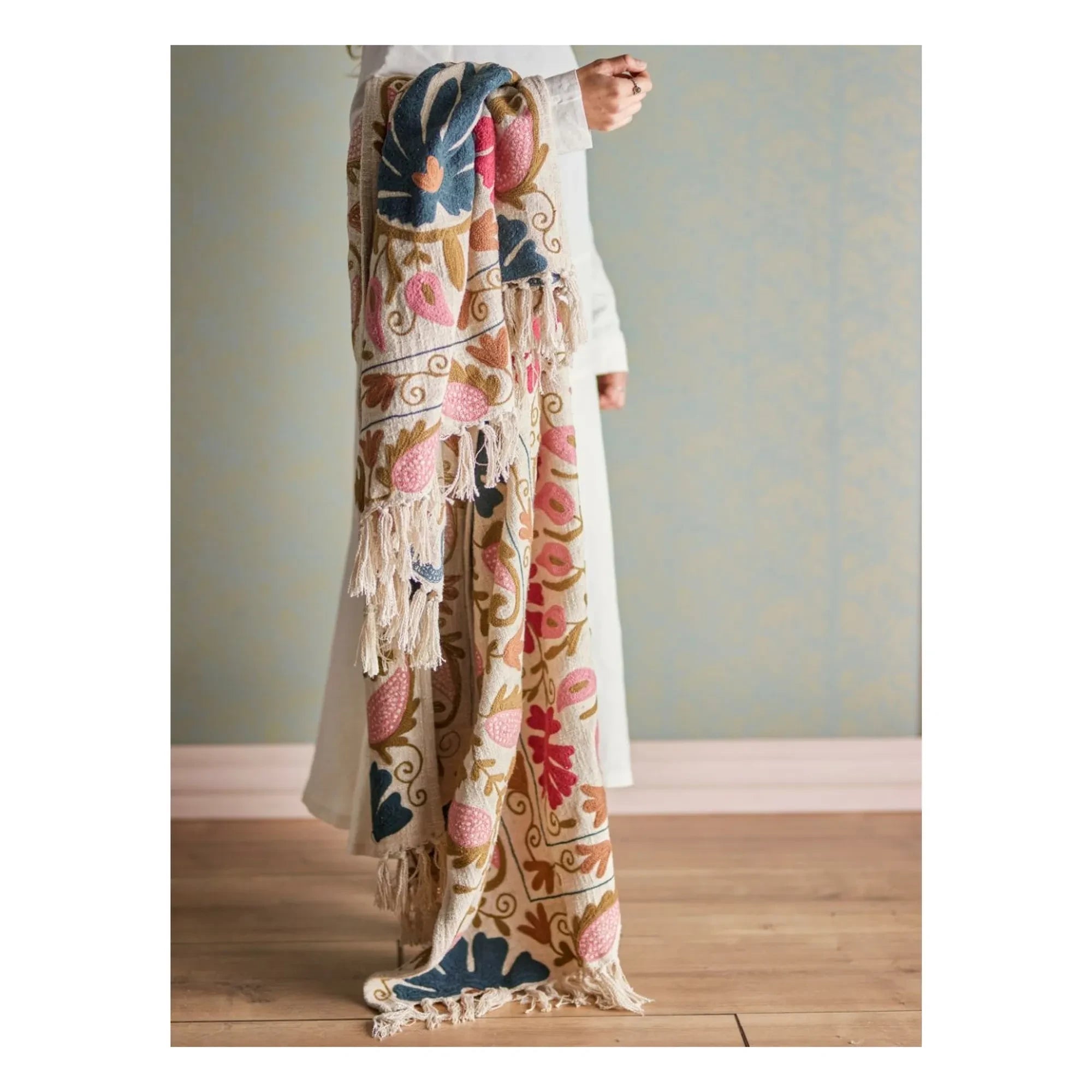 Bloomingville - Ceva Cotton Blanket | Pink